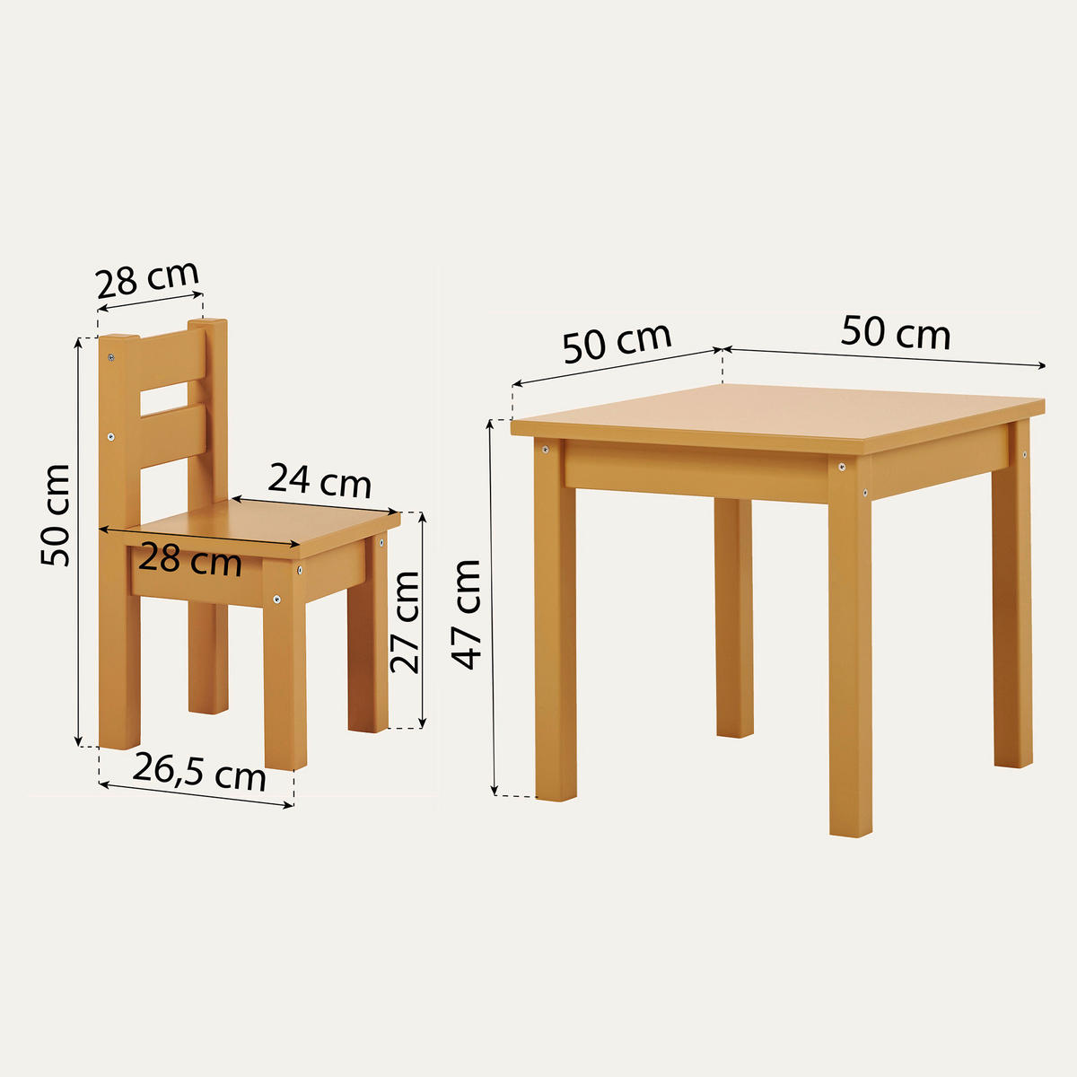 KINDERSITZGRUPPE - Gelb, MODERN, Holz - MID.YOU
