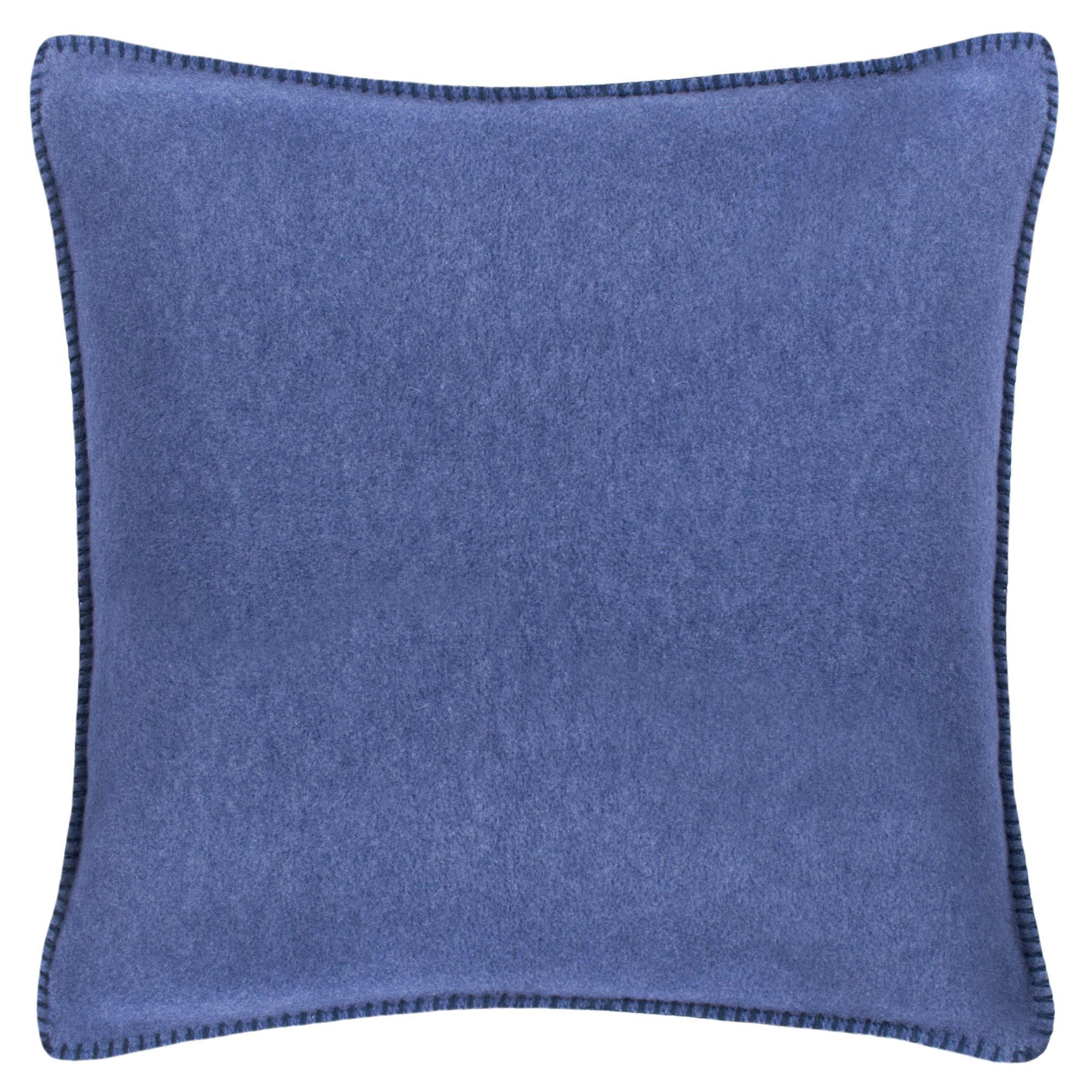 KISSENHÜLLE Soft-Fleece 50/50 cm  - Blau, Basics, Textil (50/50cm) - Zoeppritz