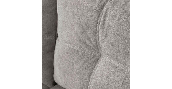 ECKSOFA in Flachgewebe Hellgrau  - Silberfarben/Hellgrau, KONVENTIONELL, Holz/Textil (273/192cm) - Carryhome