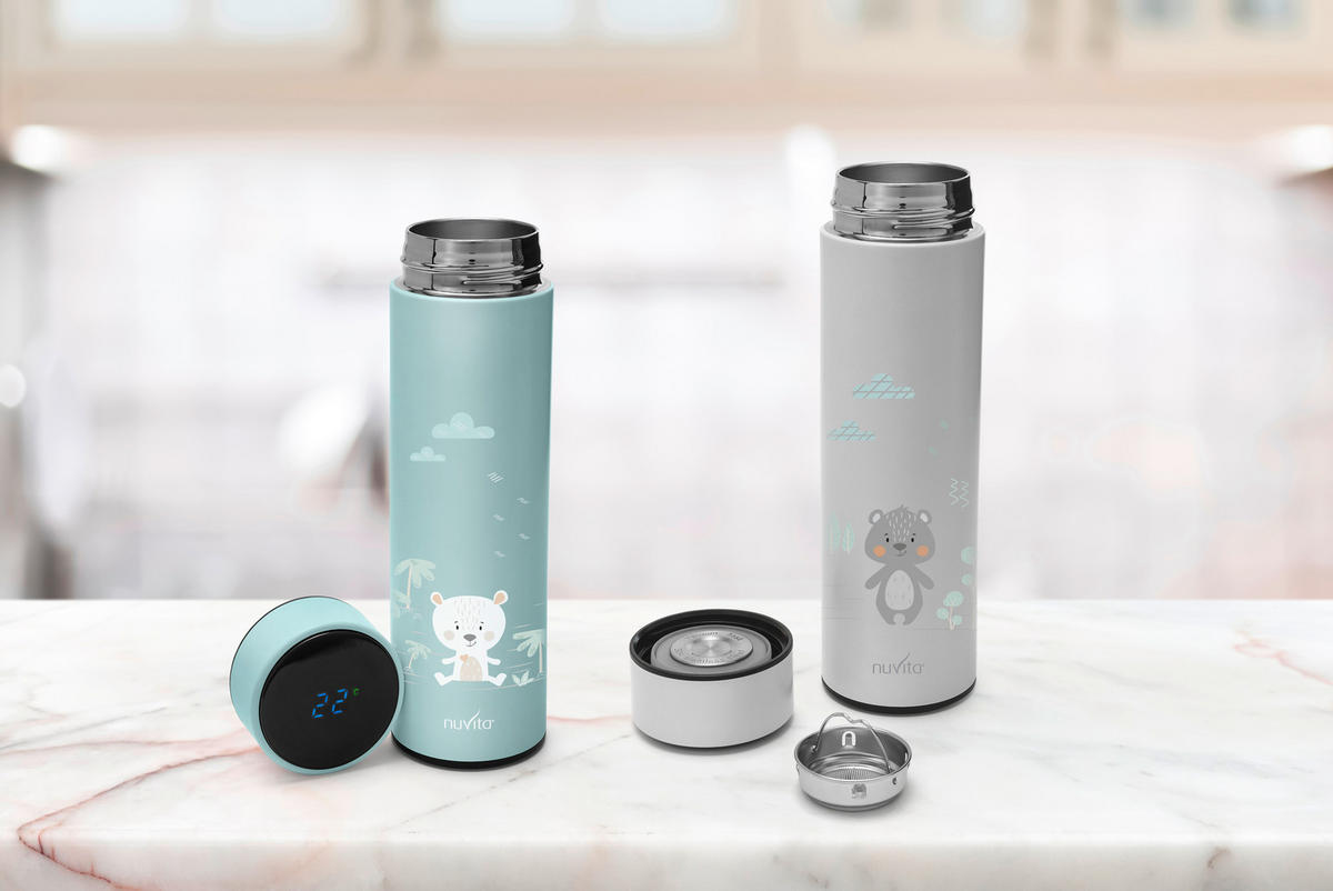 ISOLIERFLASCHE Nuvita 0,5 l  - Basics, Metall (7/23/7cm)