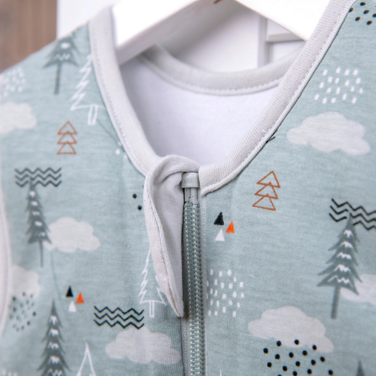 BABYSCHLAFSACK NORDIC FOREST  90/45 cm     - Salbeigrün, Basics, Textil (90/45cm) - Herding