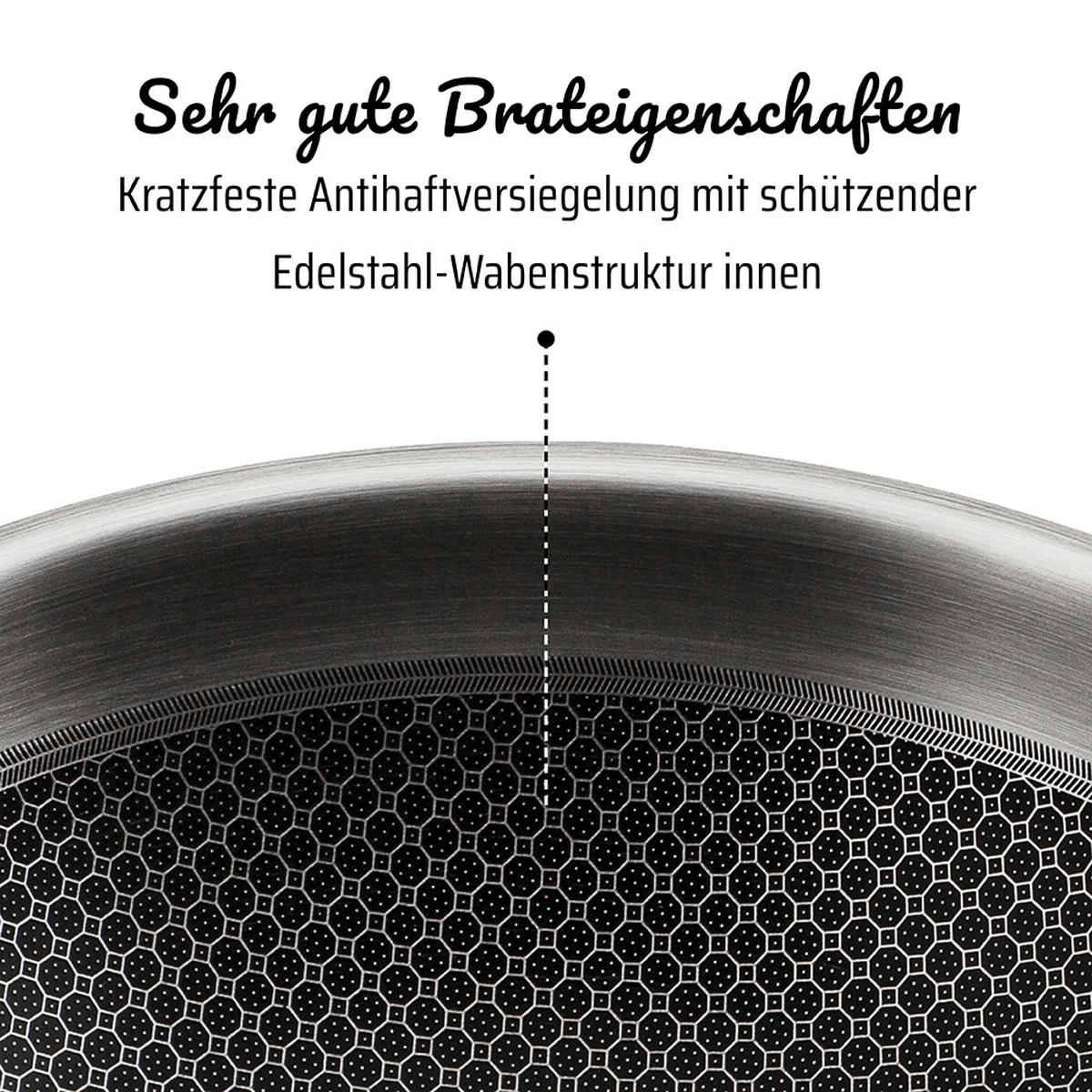 KOCHTOPFSET INOXXA BLACK 5-teilig  - Klar/Edelstahlfarben, Basics, Glas/Metall - GSW