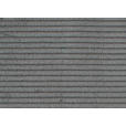 ECKSOFA in Cord Grau  - Schwarz/Grau, Design, Textil/Metall (296/207cm) - Dieter Knoll