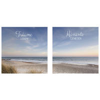 GLASBILD Text  - Multicolor, Natur, Glas (20/20cm) - Euroart