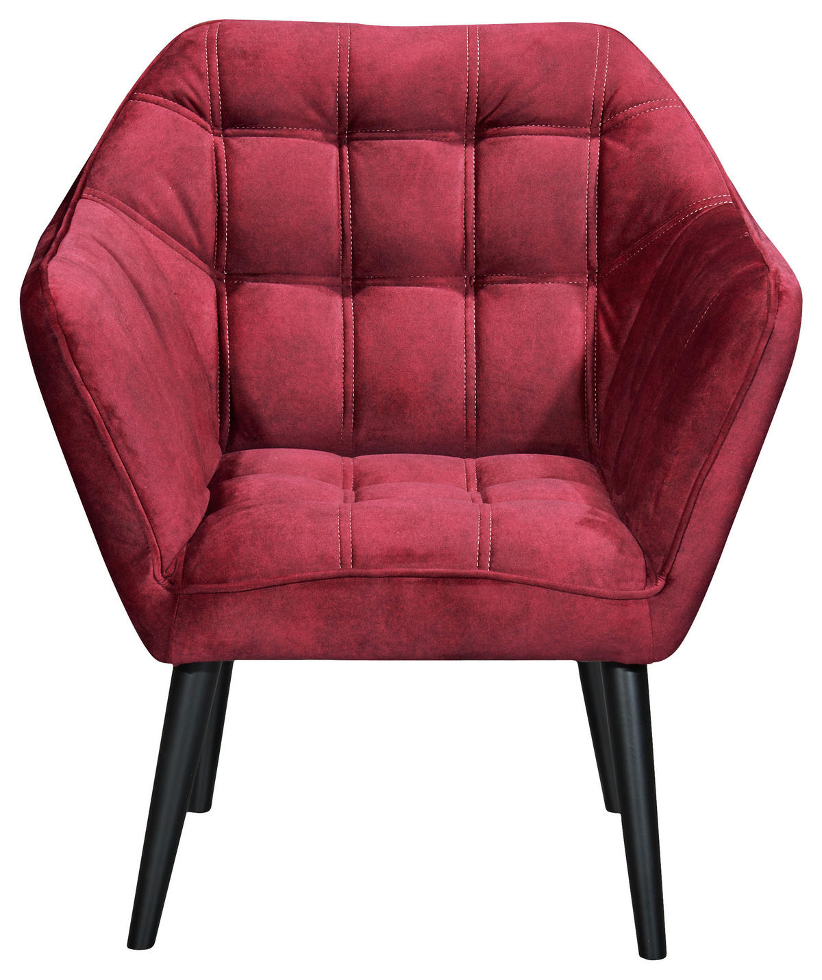 COCKTAILSESSEL - Weinrot/Schwarz, MODERN, Holz/Holzwerkstoff (84/87/70cm) - MID.YOU