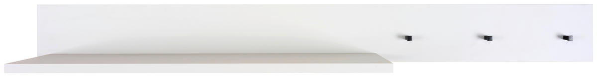 POLICA ZIDNA  Milan  - siva/antracit, Basics, drvni materijal/metal (136/14/20cm) - Jimmylee