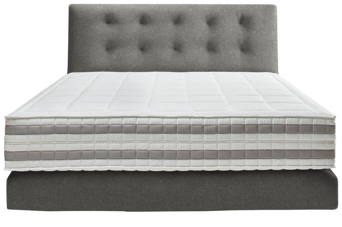 BOXSPRINGBETT 200/200 cm  in Taupe  - Taupe, Konventionell, Holz/Textil (200/200cm) - Dieter Knoll