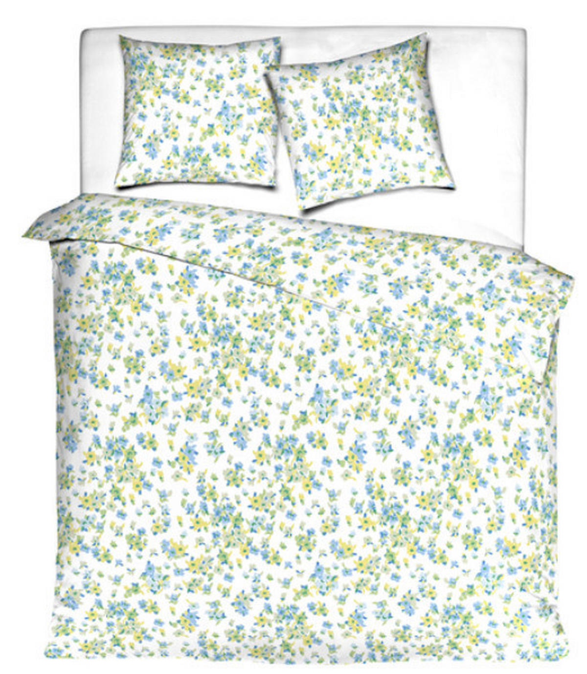 ÁGYNEMŰHUZAT-GARNITÚRA 140/200 cm  - világoskék/világoszöld, Basics, textil (140/200cm) - MISTRAL