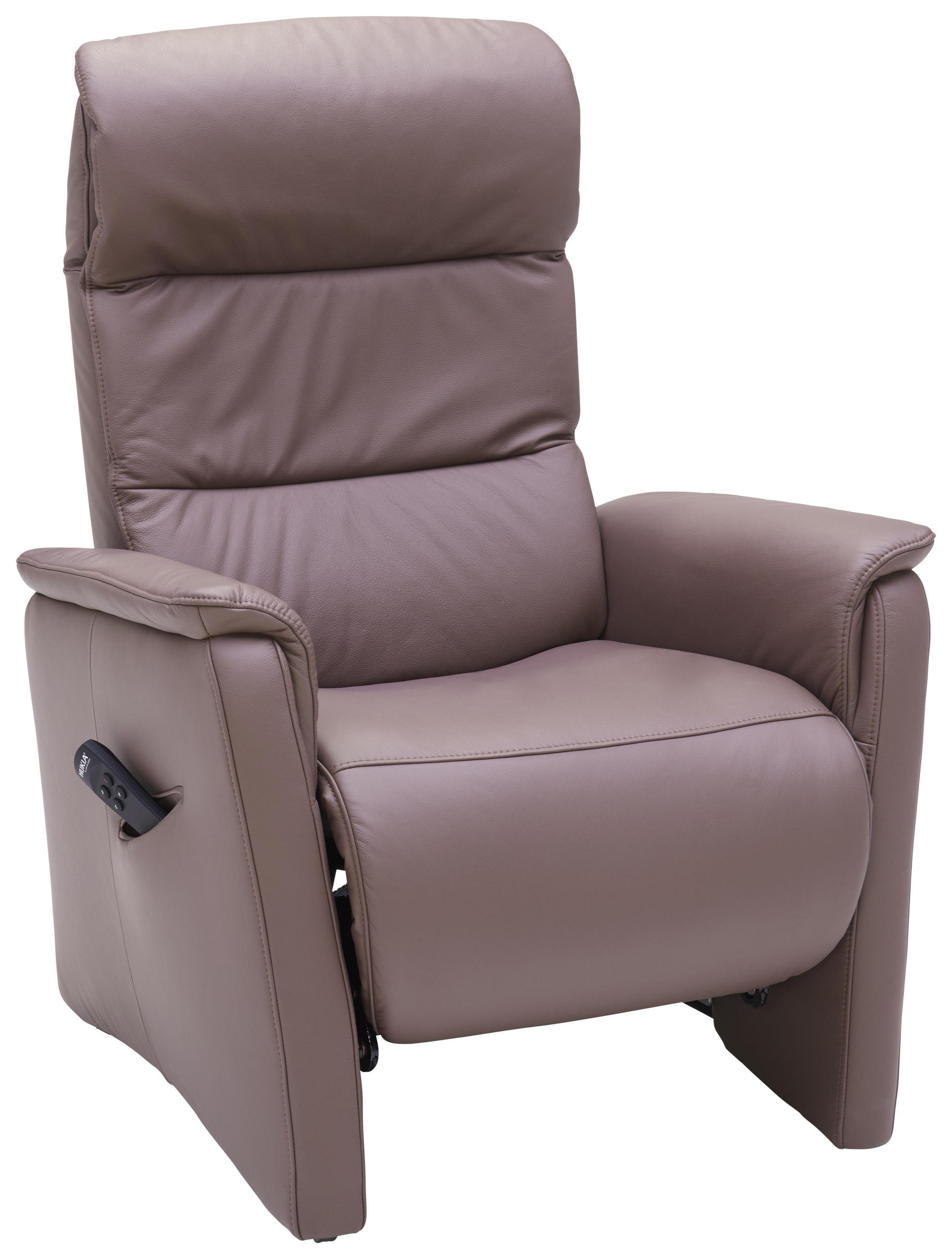 Fernsehsessel in Leder Braun