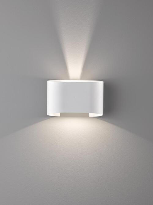 LED-WANDLEUCHTE Wall 18/12 cm   - Weiß, Design, Metall (18/12cm) - Fischer & Honsel