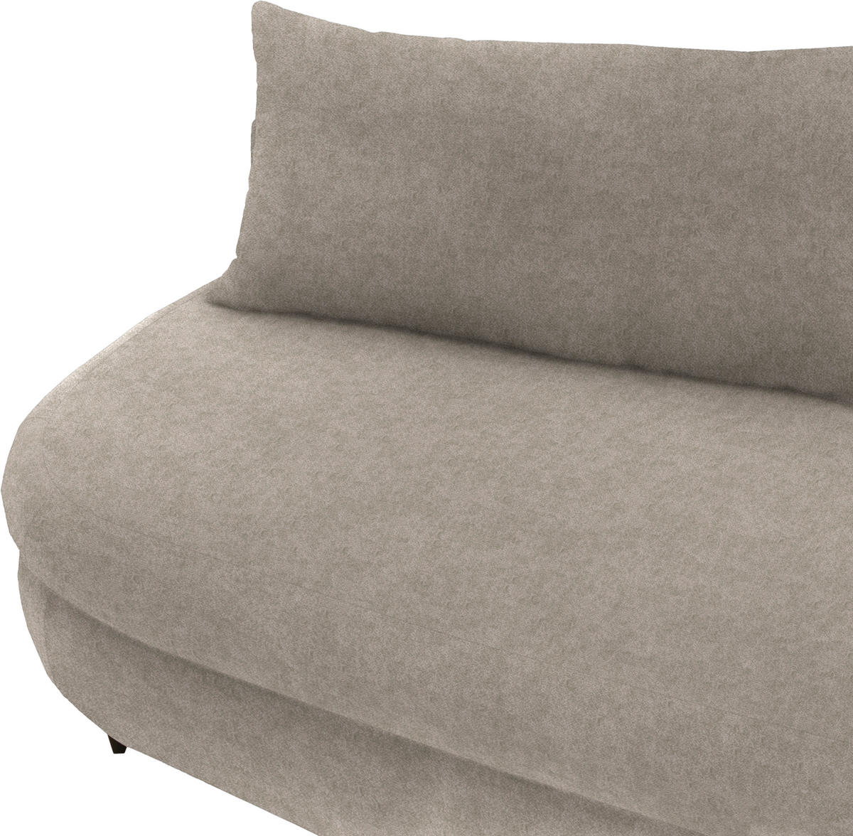 SCHLAFSOFA in Velours Beige  - Beige/Schwarz, Design, Holz/Textil (213/89/105cm) - Novel