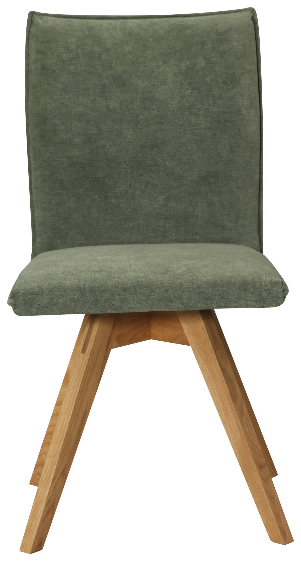 STUHL  in Samt  - Eichefarben/Grün, Konventionell, Holz/Textil (60/91/61cm) - Moderano