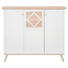 KOMODA HIGHBOARD, bílá, barvy dubu - bílá/barvy dubu, Design, kompozitní dřevo (133/113/45cm) - Carryhome KOMODA HIGHBOARD, bílá, barvy dubu - bílá/barvy dubu, Design, kompozitní dřevo (133/113/45cm) - Carryhome
