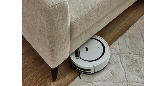 ECKSOFA Beige Chenille  - Beige/Schwarz, Design, Textil/Metall (239/182cm) - Valnatura