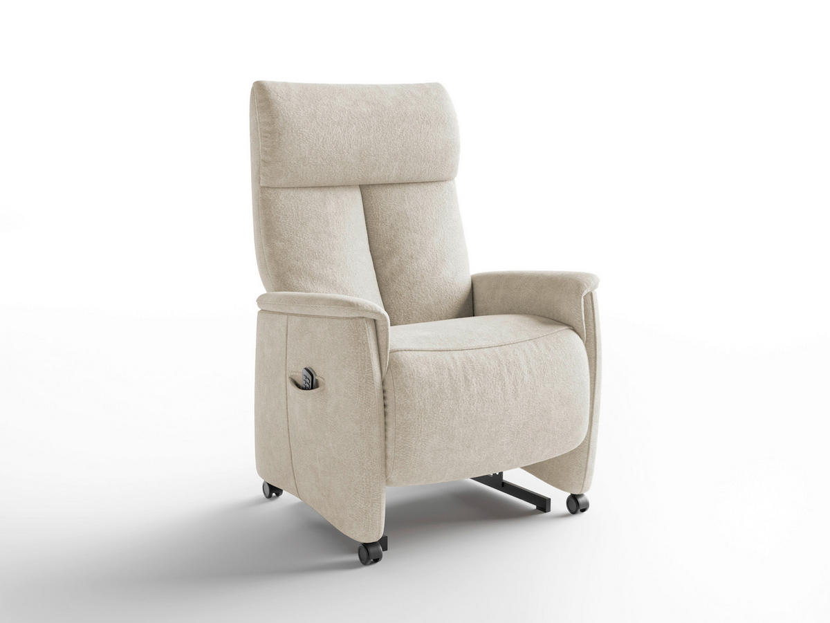 RELAXSESSEL in Textil Silberfarben  - Silberfarben/Schwarz, Basics, Kunststoff/Textil (76/110/84cm) - Sit & More