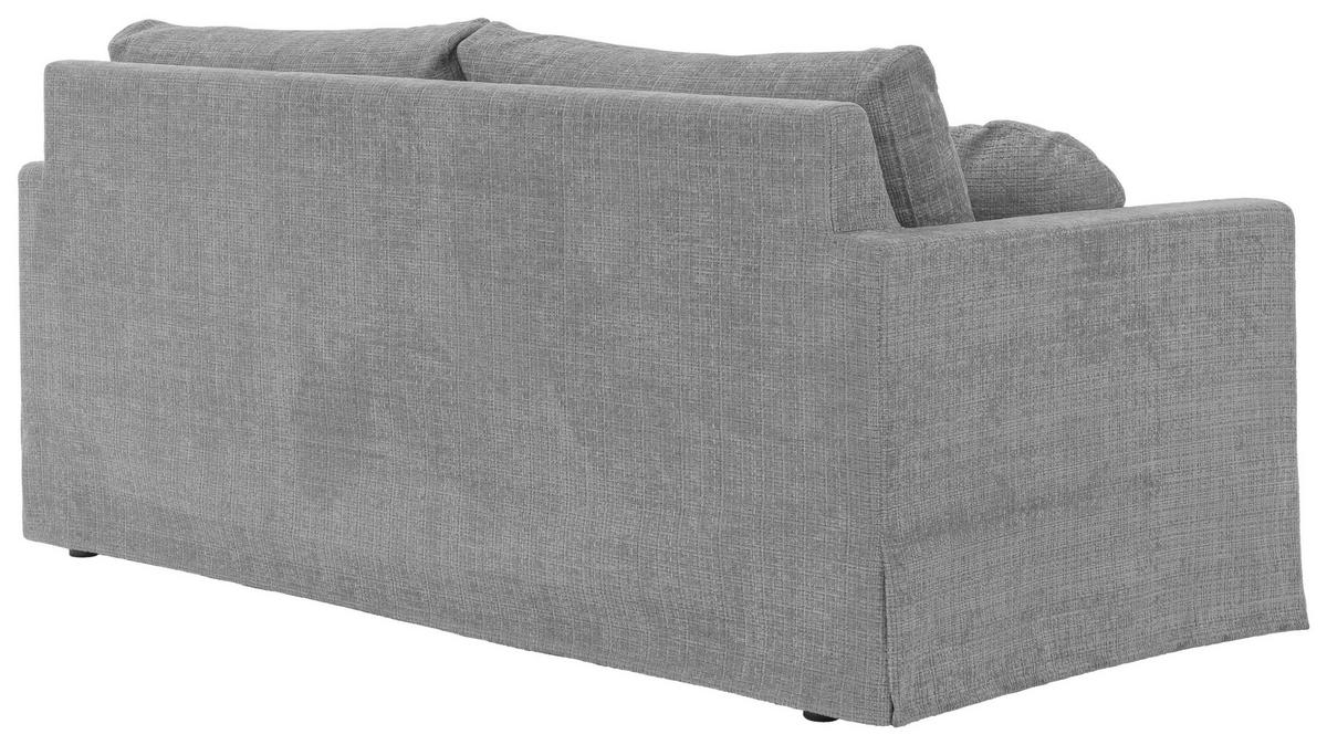 3-SITZER-BEZUG - Hellgrau, Design, Textil (195/89/95cm) - P & B
