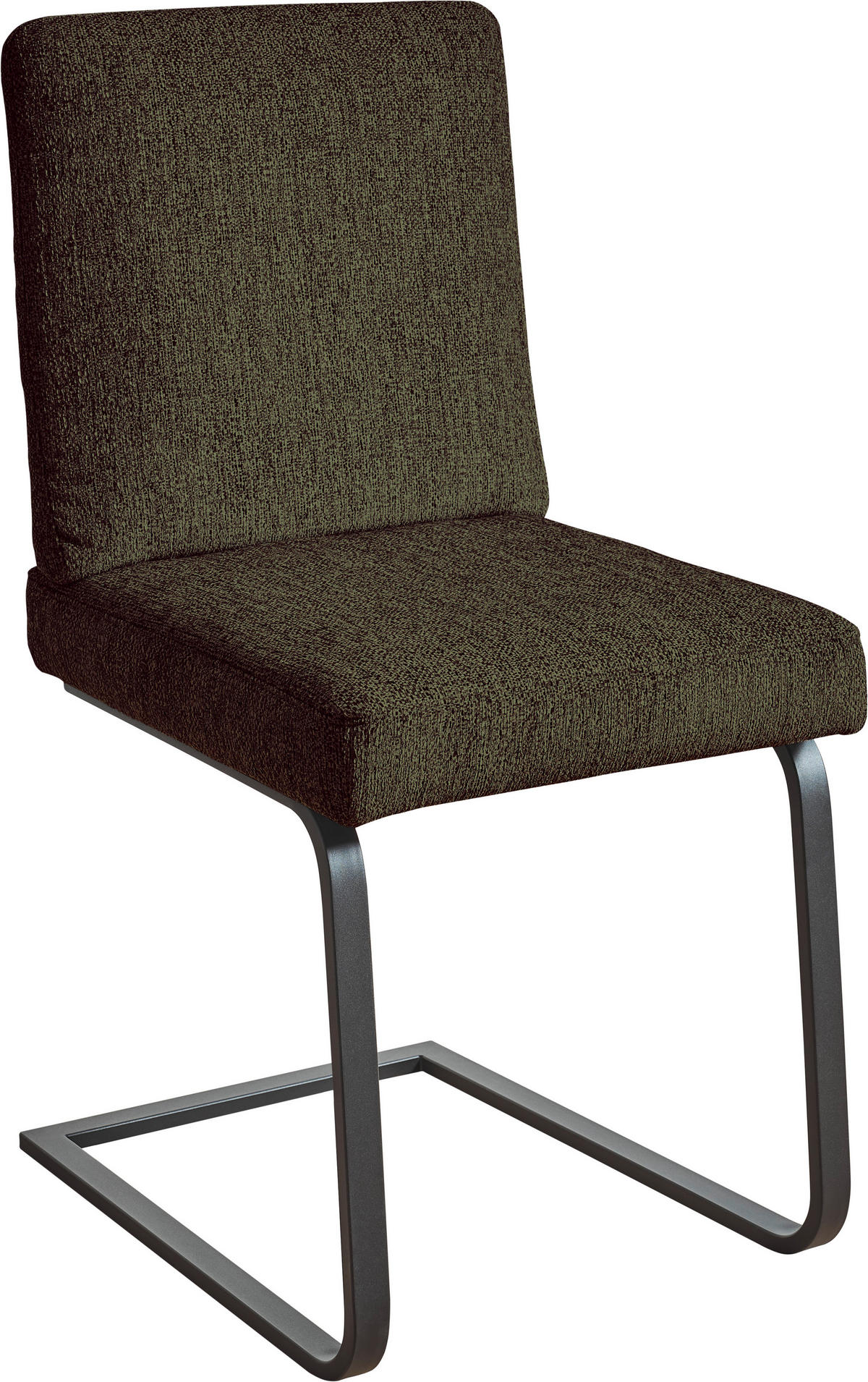 SCHWINGSTUHL  in Stahl Chenille  - Schwarz/Braun, Design, Textil/Metall (46/92/60cm) - Dieter Knoll
