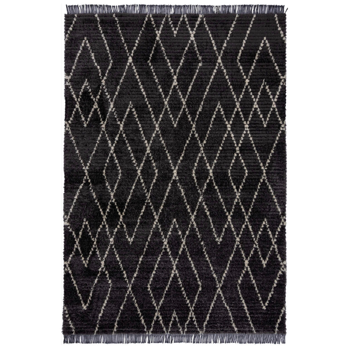 BERBERTEPPICH 120/170 cm Domino Dunkelgrau  - Dunkelgrau, KONVENTIONELL, Textil (120/170cm) - Xora
