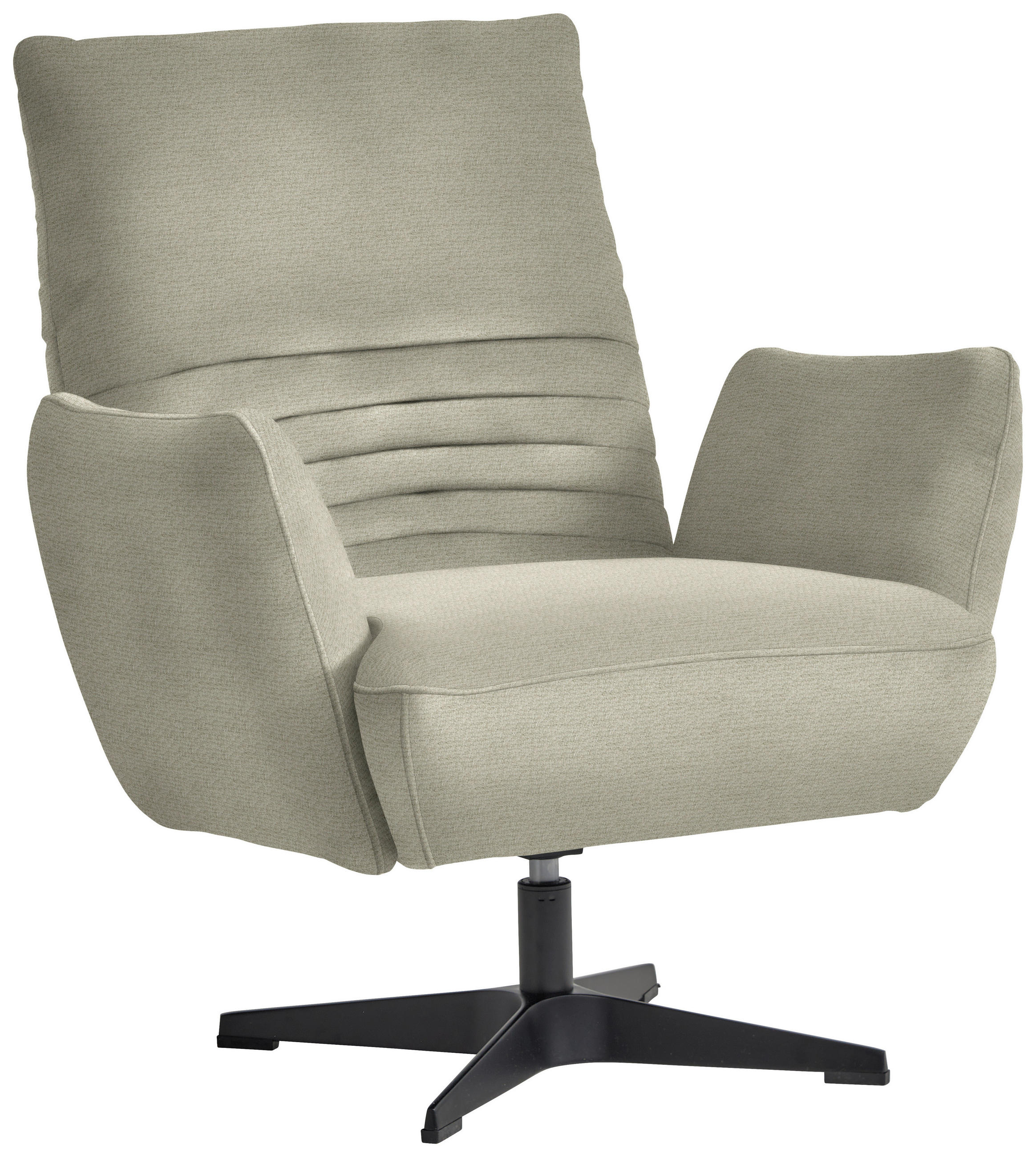 SESSEL in Chenille Beige  - Beige/Schwarz, Design, Textil/Metall (60/94/86cm) - Dieter Knoll