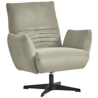 SESSEL in Chenille Beige  - Beige/Schwarz, Design, Textil/Metall (60/94/86cm) - Dieter Knoll