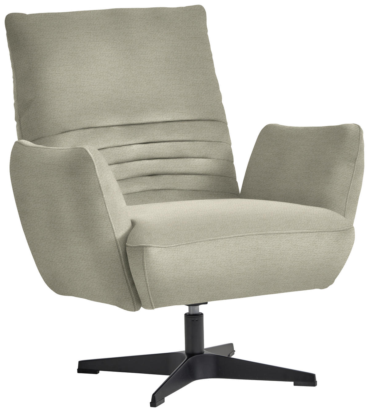 SESSEL in Chenille Beige  - Beige/Schwarz, Design, Textil/Metall (60/94/86cm) - Dieter Knoll