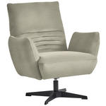 SESSEL in Chenille Beige  - Beige/Schwarz, Design, Textil/Metall (60/94/86cm) - Dieter Knoll