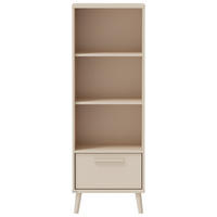 STOJEČ REGAL 48/139/41 cm bež  - bež, Basics, umetna masa/leseni material (48/139/41cm) - Paidi