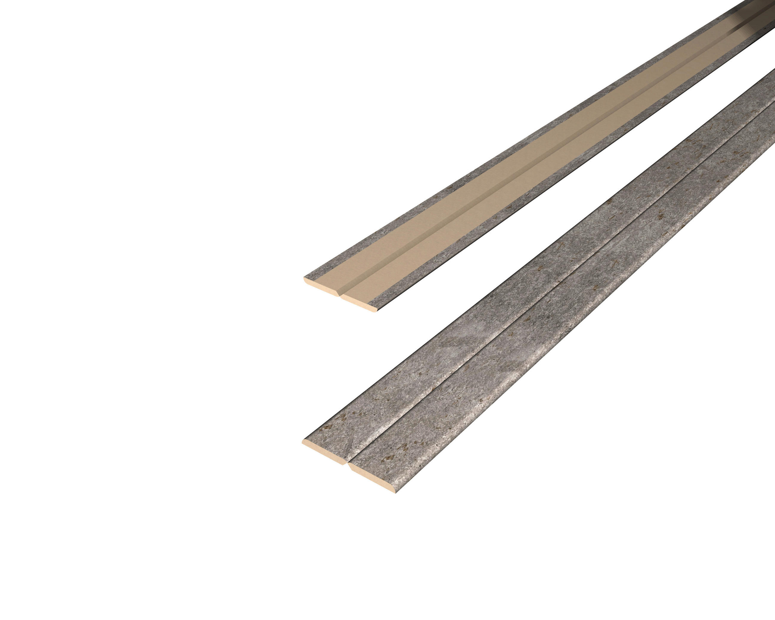 Decowall Faltleiste Beton  - Grau, Basics, Naturmaterialien (240/2.2/2.2cm) - Egger Holzwerkstoffe