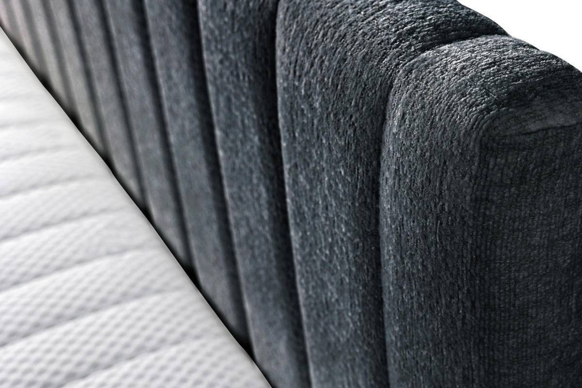 SCHLAFSOFA in Struktur Schwarz  - Schwarz, Design, Holz/Holzwerkstoff (212/83/99cm) - MID.YOU