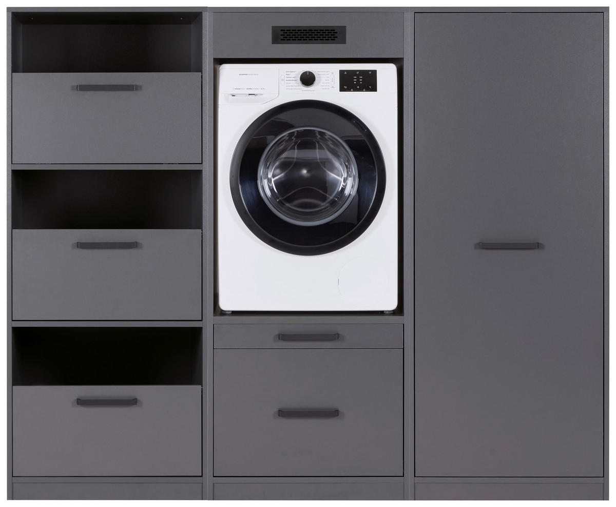 HAUSWIRTSCHAFTSRAUM 201/164/68 cm  in Anthrazit  - Anthrazit, MODERN, Holzwerkstoff (201/164/68cm) - home24