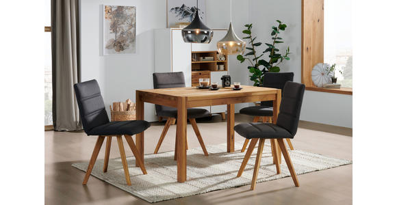 ESSTISCH in Holz 120/80/75 cm  - Eichefarben, KONVENTIONELL, Holz (120/80/75cm) - Carryhome