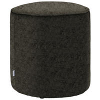 HOCKER in Textil Dunkelbraun  - Dunkelbraun, Design, Textil (44/46/44cm) - Belluti