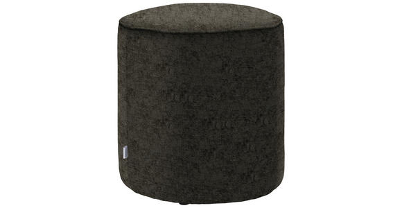 HOCKER in Textil Dunkelbraun  - Dunkelbraun, Design, Textil (44/46/44cm) - Belluti