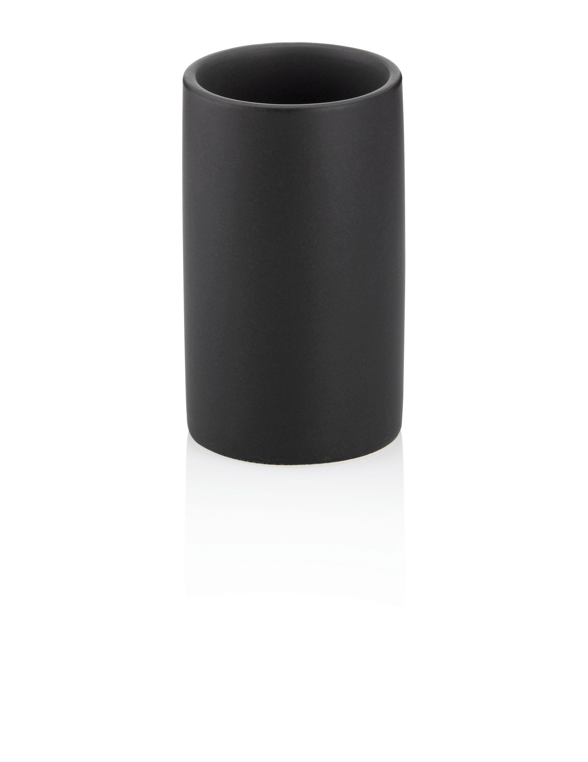 ZAHNPUTZBECHER Keramik  - Schwarz, Basics, Keramik (7/11cm) - Kela