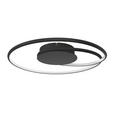 LED-DECKENLEUCHTE 45/8 cm   - Schwarz, LIFESTYLE, Kunststoff/Metall (45/8cm) - Novel