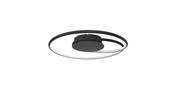 LED-DECKENLEUCHTE 45/8 cm   - Schwarz, LIFESTYLE, Kunststoff/Metall (45/8cm) - Novel
