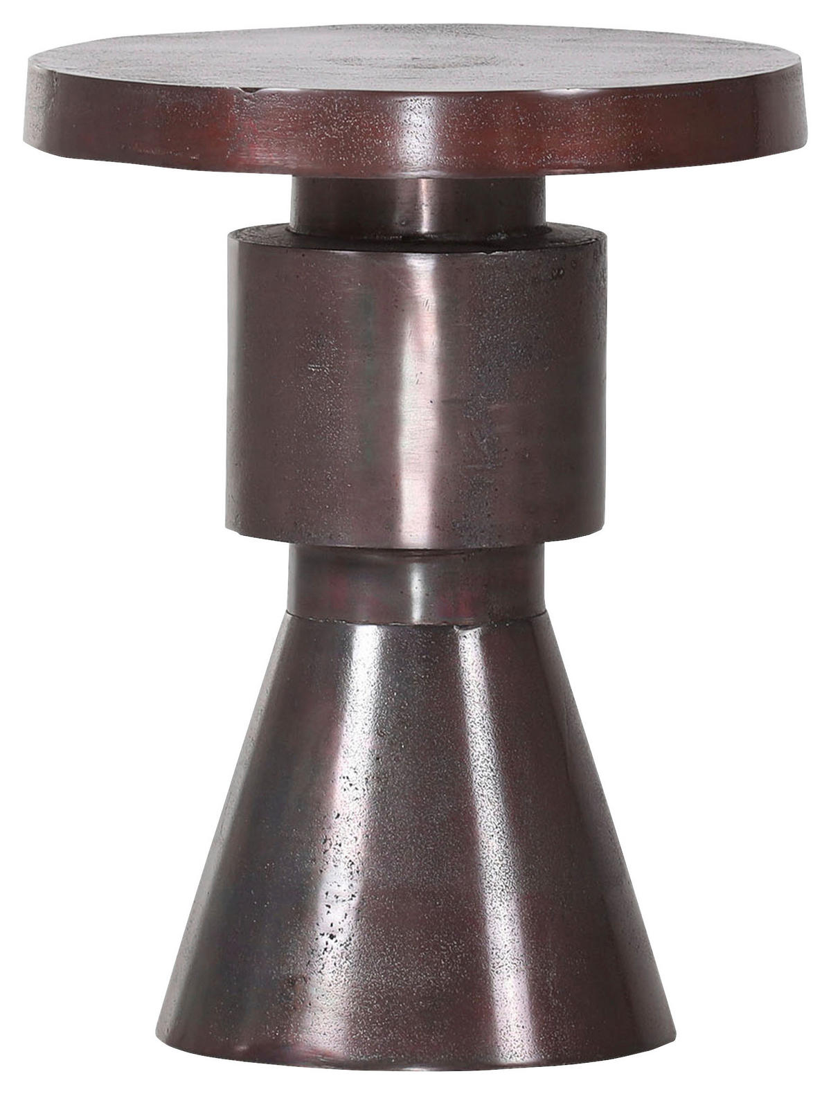 BEISTELLTISCH in Metall 36/36/46 cm  - Bronzefarben, Design, Metall (36/36/46cm)