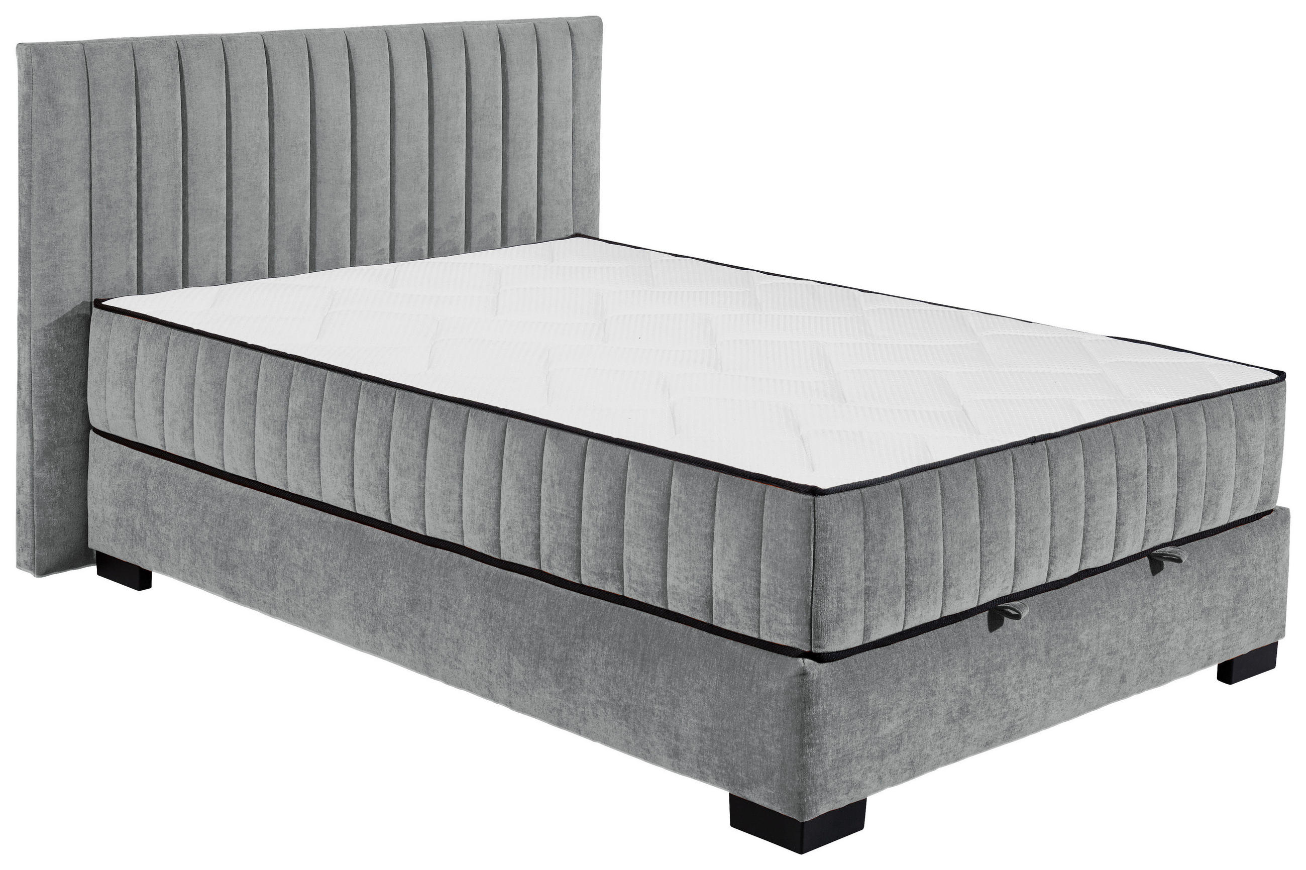 BOXBETT 140/200 cm  in Anthrazit  - Anthrazit/Schwarz, Modern, Holzwerkstoff/Kunststoff (140/200cm) - MID.YOU