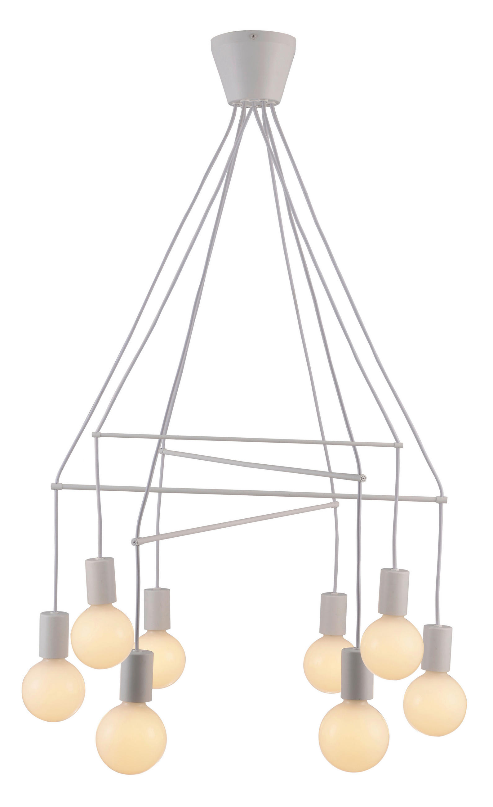 PENDELLAMPA Alto 82/82/95 cm  - vit, Design, metall (82/82/95cm)