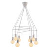 PENDELLEUCHTE Alto 82/82/95 cm   - Weiß, Design, Metall (82/82/95cm)