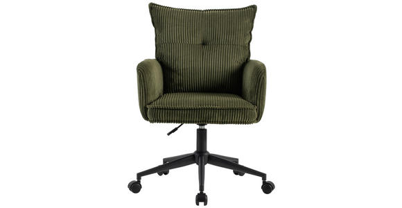 DREHSTUHL Webstoff Grün, Schwarz  - Schwarz/Grün, Design, Kunststoff/Textil (58/84,5/92/64cm) - Carryhome