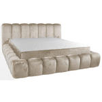 POLSTERBETT Lattenrost, Bettkasten Creme 180/200 cm  - Birkefarben/Creme, Trend, Holz/Kunststoff (180/200cm) - Esposa