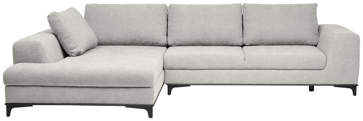 ECKSOFA inkl. Funktionen Creme Webstoff Rückenkissen, Bettkasten, Schlaffunktion, Rücken echt  - Wengefarben/Creme, Design, Holz/Textil (211/314cm) - Stylife