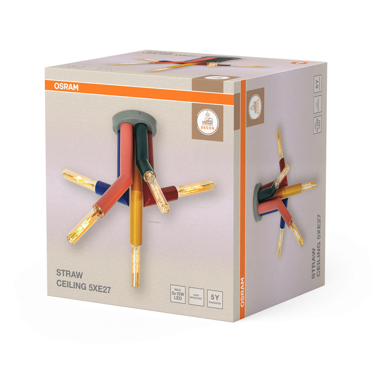 DECKENLEUCHTE    29.4/26.2/33.9 cm  - Design, Metall (29.4/26.2/33.9cm) - Osram