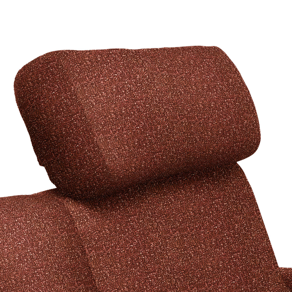 3-SITZER-SOFA Struktur Rostfarben  - Rostfarben/Schwarz, Design, Holz/Textil (196/85-104/95cm) - Novel