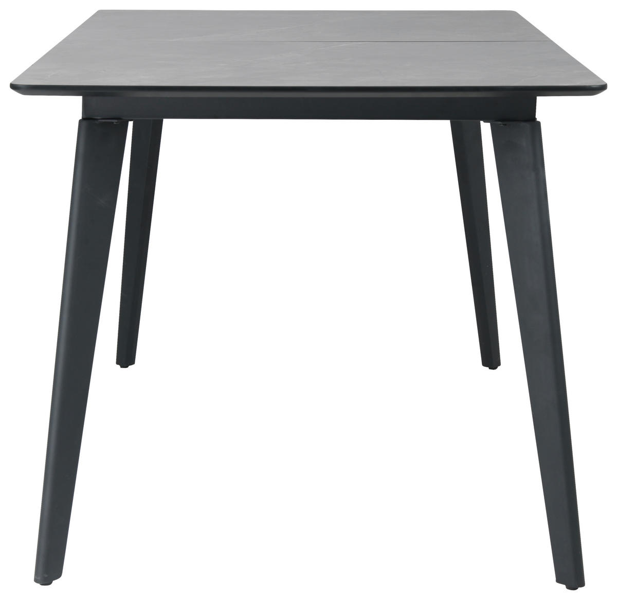 JEDILNA MIZA, siva  - siva/črna, Trendi, kovina/leseni material (180/220/75/100cm) - MID.YOU