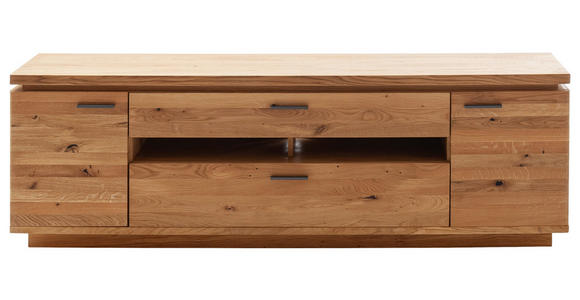 LOWBOARD in 210/68/50 cm - Eichefarben/Anthrazit, Natur, Holz/Holzwerkstoff (210/68/50cm) - Linea Natura