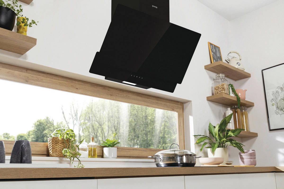 DUNSTABZUGSHAUBE WHI849EB  - Schwarz, Basics, Metall (80/38/33,5cm) - Gorenje