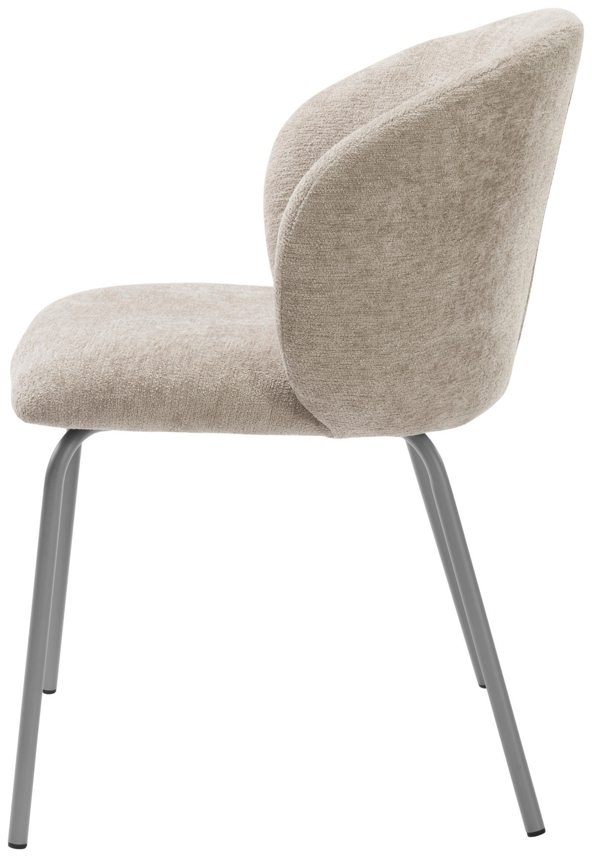 STUHL Chenille Beige Pappel Sperrholz  - Beige/Grau, LIFESTYLE, Holz/Textil (56/79/59cm) - Livetastic