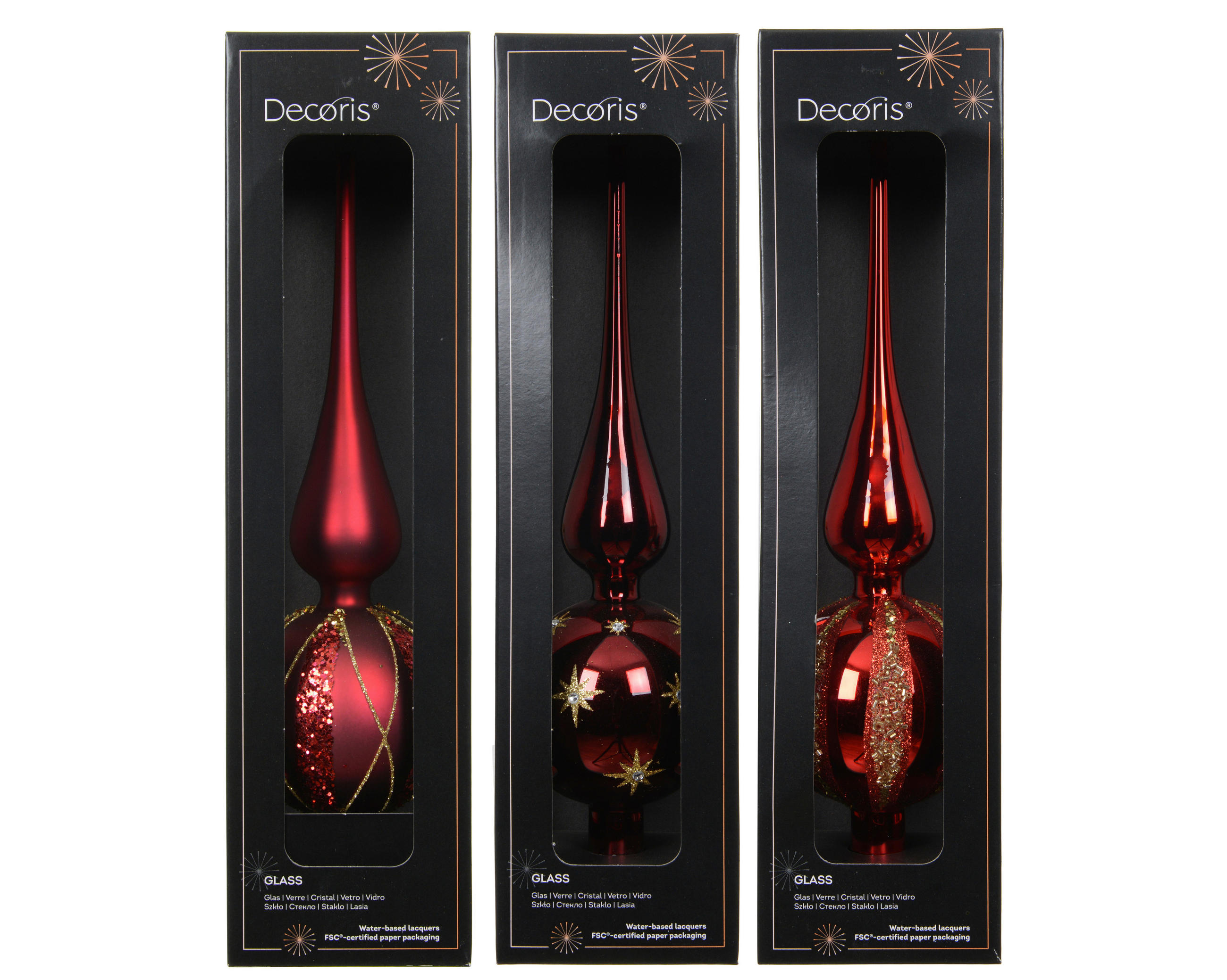 CHRISTBAUMSPITZE  - Multicolor, Basics, Glas (8/8/31cm)